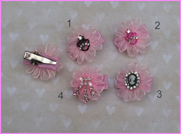 Hunde Haarclip rosa